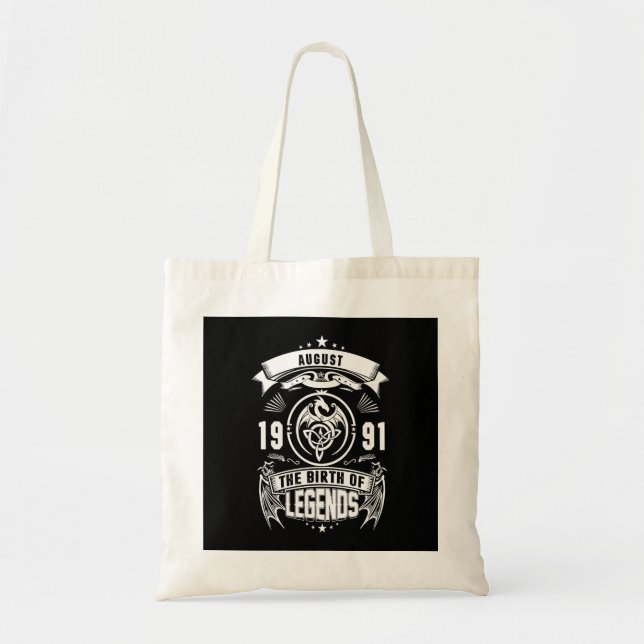 Bolsa Tote August Gift | 1991 Nascimento Das Legendas (Frente)