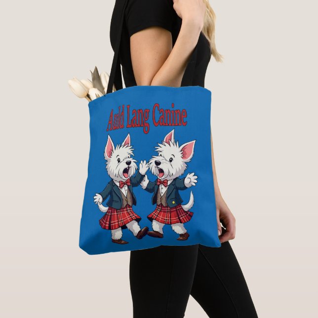 Bolsa Tote Auld Lang Canine West Highland Terrier Ceilidh (Close Up)