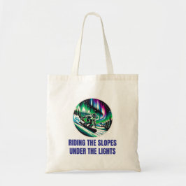 Bolsa Tote Aurora Borealis Aventura De Snowboard Em