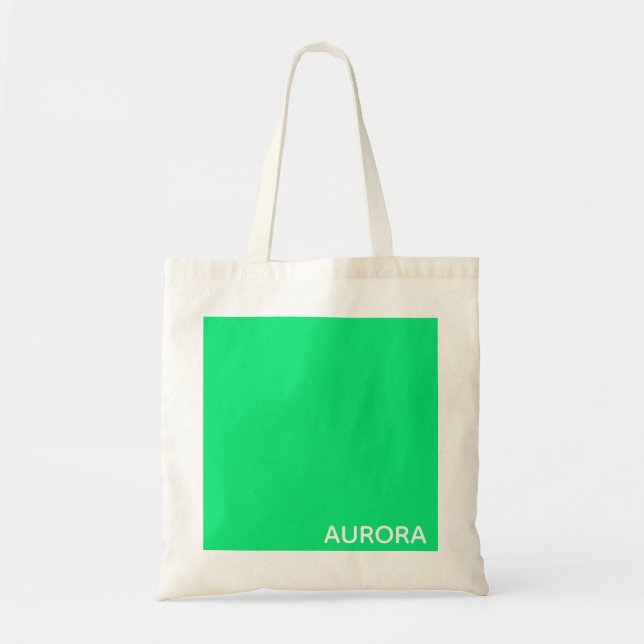 Bolsa Tote Aurora green color name (Frente)