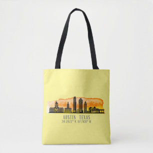 Bolsa Tote Austin Skyline Latitude