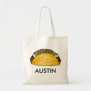 Bolsa Tote Austin TX Texas Tacos Comida mexicana Austinite