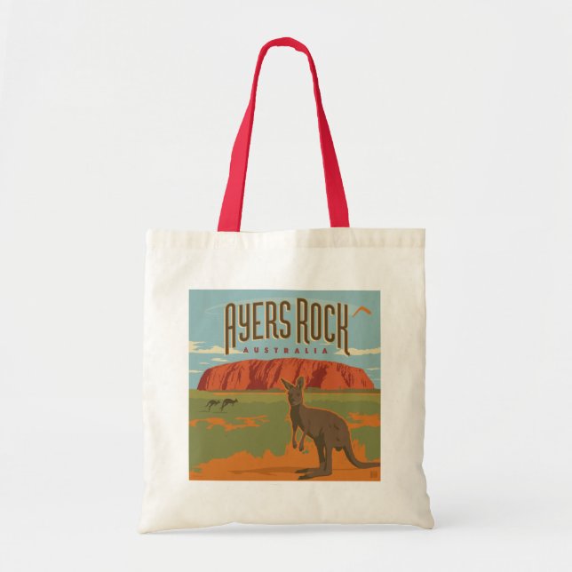 Bolsa Tote Austrália | Ayers Rock Kangaroos (Frente)