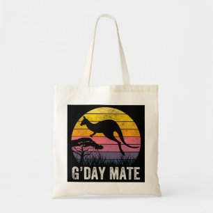 Bolsa Tote Austrália Gday Mate Funny Kangaroo - Símbolo Austr