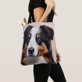 Bolsa Tote Australian Shepherd Kopf -