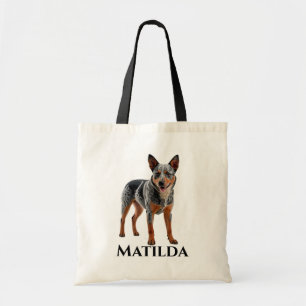 Bolsa Tote Australiano - Personalização do Cão de Bovinos