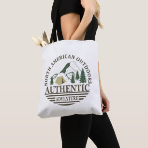 Bolsa Tote autêntica aventura ao ar livre norte-americana