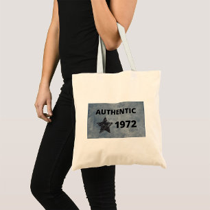 Bolsa Tote Authentic 1972 Vintage Star Retro Birthday Design