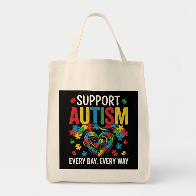 Bolsa Tote Autism awareness (Frente)