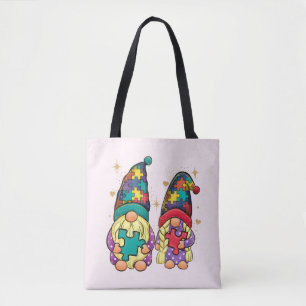Bolsa Tote Autism Casal Gnome