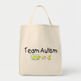Bolsa Tote Autismo da equipe (pintinhos)