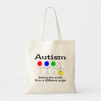 Bolsa Tote Autismo que vê o mundo de um ângulo diferente