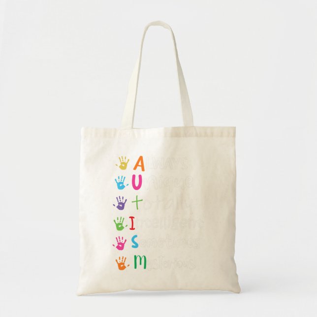 Bolsa Tote Autismo Sensibilidade Camisa Sempre Tota Única (Frente)