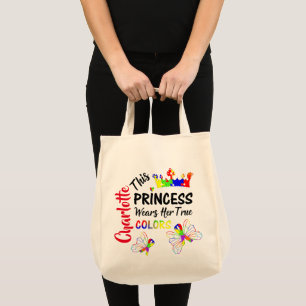 Bolsa Tote Autismo Sensibilização Personalizada Princesa Su