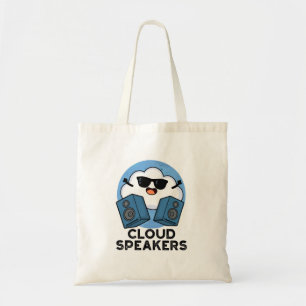 Bolsa Tote Auto-falantes De Nuvem, Pun De Tempo Cortado