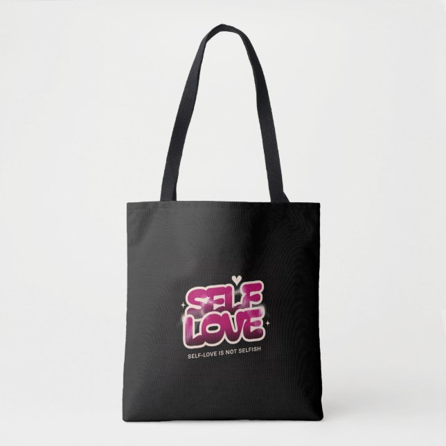 Bolsa Tote Autoamor - Canvas Inspiradora (Frente)