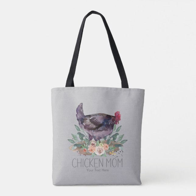 Bolsa Tote Autorização de cultivo de galinha-mãe biológica (Verso)