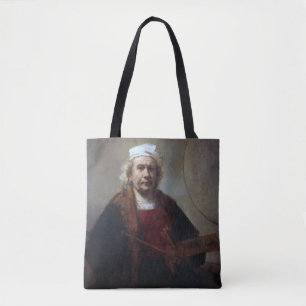 Bolsa Tote Autorretrato com Dois Círculos, Rembrandt
