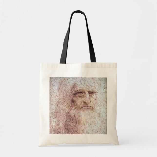 Bolsa Tote Autorretrato, Leonardo da Vinci (Frente)