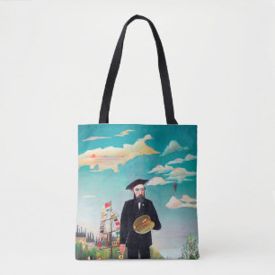 Bolsa Tote autorretrato, paisagem, Rousseau
