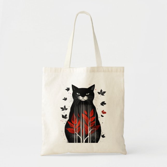 Bolsa Tote Autumn Art Cat (Frente)