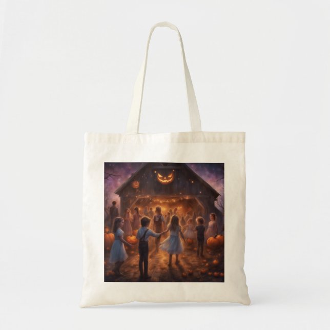 Bolsa Tote Autumn Barn Dance Halloween trick or treat  (Frente)