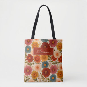 Bolsa Tote Autumn Cottagecore Floral