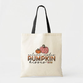 Bolsa Tote Autumn Deseja Pumpkin Kisses