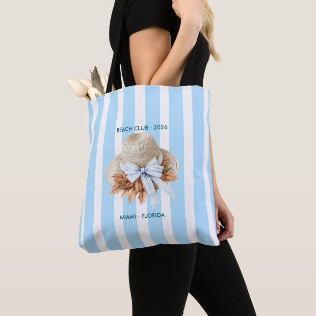 Bolsa Tote Autumn - Fall Coastal Chic Beach Club (Close Up)