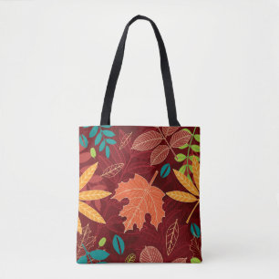 Bolsa Tote Autumn Leaves: Padrão Natural Invisível