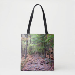 Bolsa Tote Autumn on Blue Colinas Reservation Red Dot Trail
