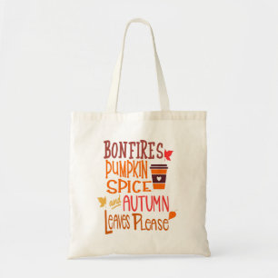 Bolsa Tote Autumn Pumpkin Spice Toa Bag