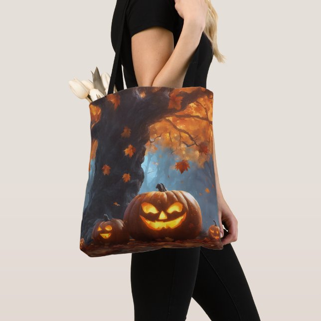 Bolsa Tote Autumn Spooky Vibes (Close Up)