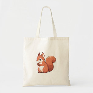 Bolsa Tote Autumn Squirrel Aestético