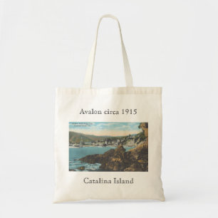 Bolsa Tote Avalon cerca de 1915, saco da ilha de Catalina