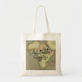 Bolsa Tote Aventura aguarda o velho mapa de ferramentas do mu