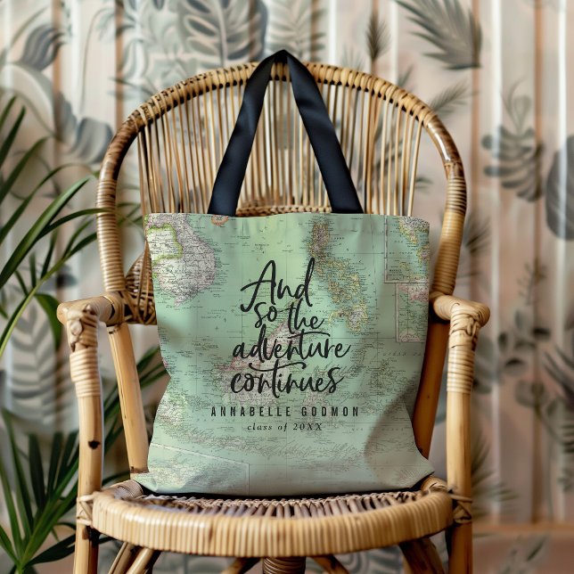 Bolsa Tote Aventura Continua Graduação Viagem Personalizada (Criador carregado)