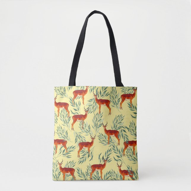 Bolsa Tote Aventura de outono de Deer (Frente)