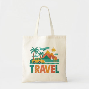 Bolsa Tote Aventura de Viagem Colorida