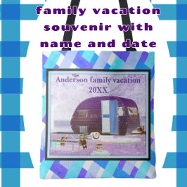 Bolsa Tote Aventura de Vintage Camper Family Férias