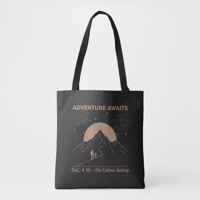 Bolsa Tote Aventura do Pai Cósmico & Eu (Frente)