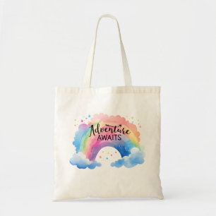 Bolsa Tote Aventura Espera Arco-íris Colorido