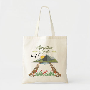 Bolsa Tote Aventura Espera Verde E Marrom