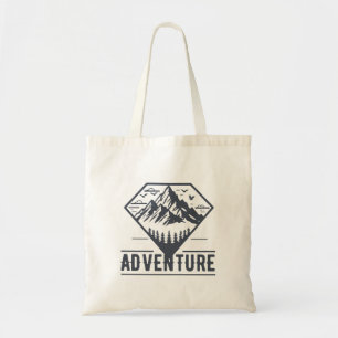 Bolsa Tote Aventura para Montanhas Geométricas Modernas