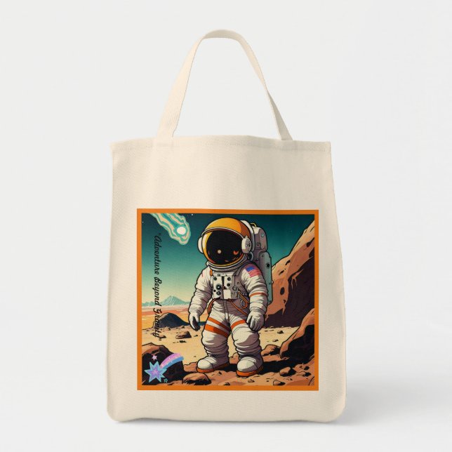 Bolsa Tote "Aventuras com Enlaces Espaciais" (Frente)