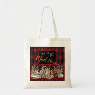 Bolsa Tote Aventuras de Alice com o Gato Cheshire Louco de Wo