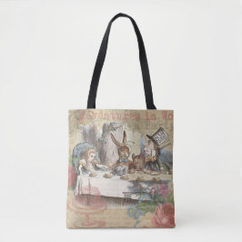 Bolsa Tote Aventuras de Alice no País das Maravilhas - Chá Ma
