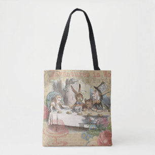 Bolsa Tote Aventuras de Alice no País das Maravilhas - Chá Ma