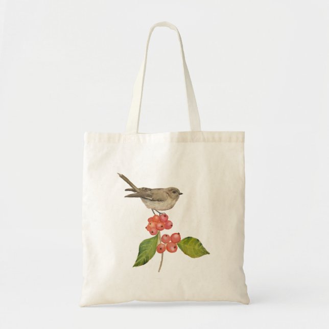 Bolsa Tote Aves aquáticas "Sylvia curruca" (Frente)