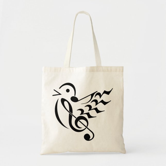 Bolsa Tote Aves canoras em vôo (Frente)
